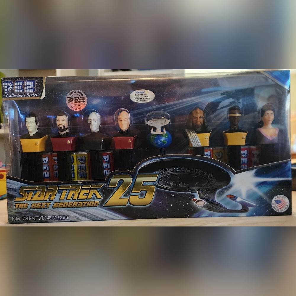 STAR TREK: TNG LIMITED EDITION P-E-Z COLLECTOR SET – 25TH ANNIVERSARY  – SEALED